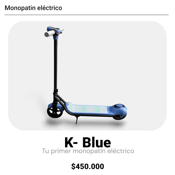 Monopatín Eléctrico para niños:  K-Blue