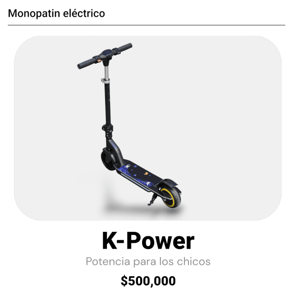 Monopatín Eléctrico para niños:  K-Power
